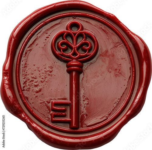 Wallpaper Mural Wax seal with key transparent background PNG clipart Torontodigital.ca