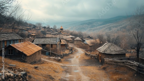 town in the mountains