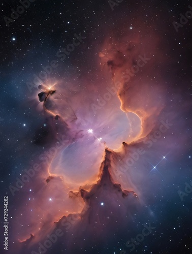 Photo Of Space Background With Nebula And Stars