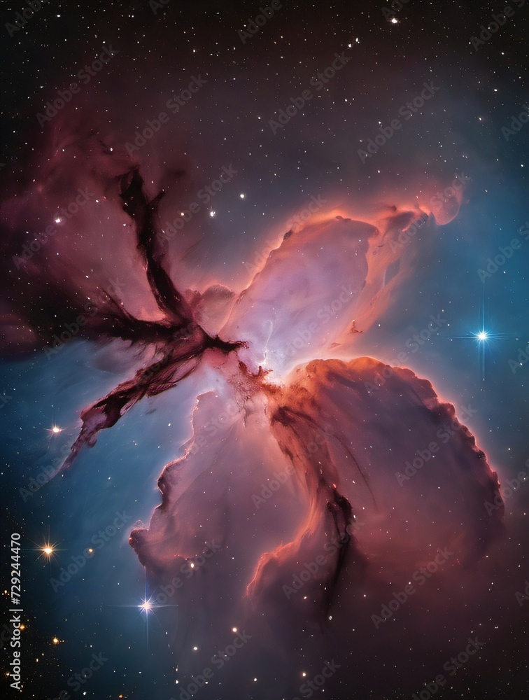 Photo Of A Wallpaper Of Vast And Radiant Nebula In The Space, Universe Photo Of A Wallpaper Of Vast And Radiant Nebula In The Space, Universe