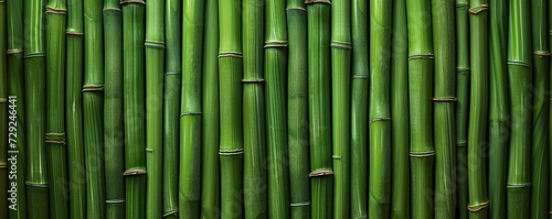 Fresh green bamboo close up background