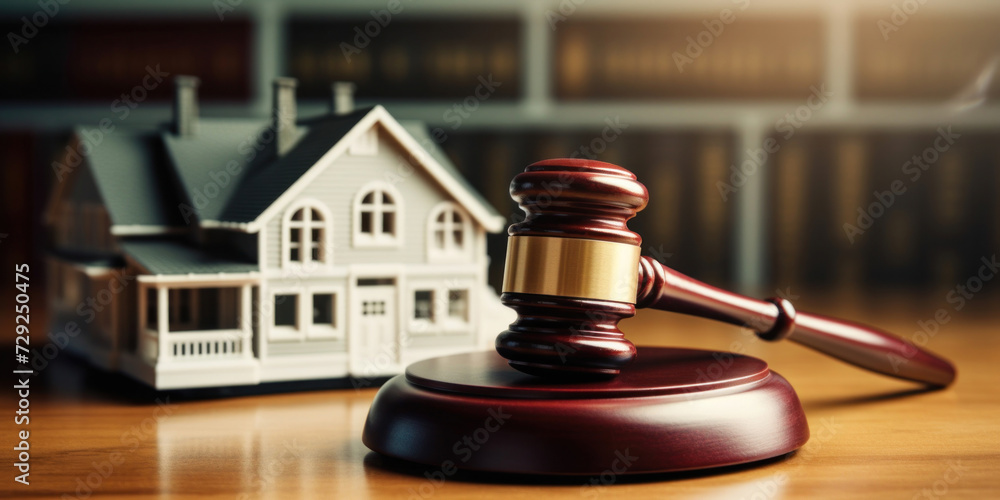 A judge auction and real estate concept. Real estate law. A judge auction and real estate concept. Real estate law.
