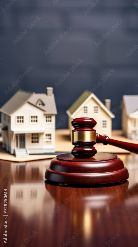 A judge auction and real estate concept. Real estate law. A judge auction and real estate concept. Real estate law.