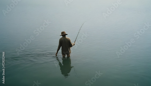 fishing in the sea