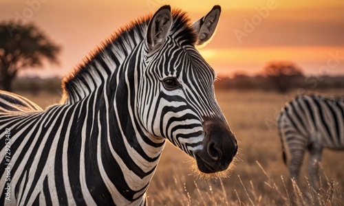 Sanctuary Stripes  African Zebra s Serene Savannah Realm