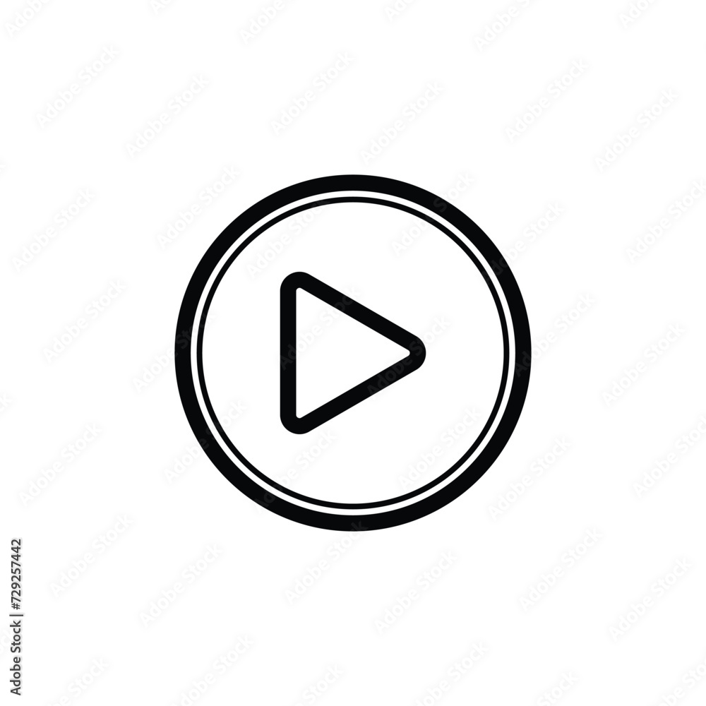 Play button sign icon, Play button logo isolated on white background, Play button sign sign, Play button sign icon, vector illustration. flat vector graphic on isolated background Play button sign icon, Play button logo isolated on white background, Play button sign sign, Play button sign icon, vector illustration. flat vector graphic on isolated background