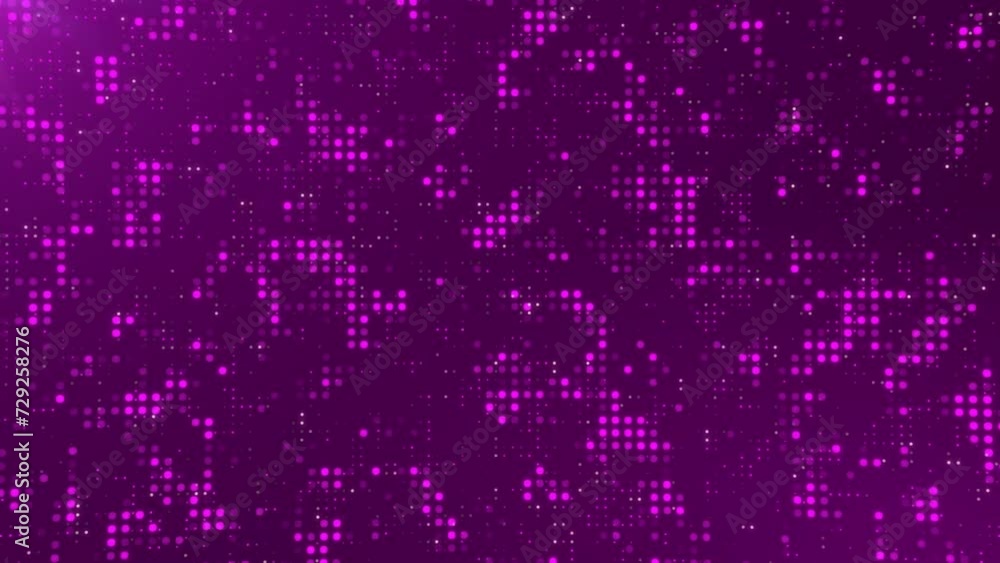 Digital Wire Frame Purple Loop Background Digital Wire Frame Purple Loop Background