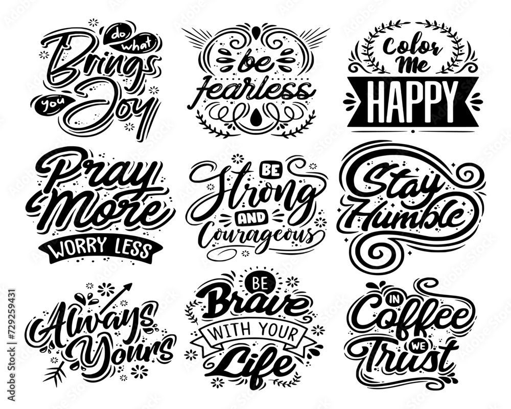 Fototapeta premium hand drawn set of icon