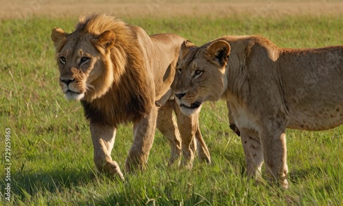 Savannah Wonder: African Lion's Natural Habitat Beauty