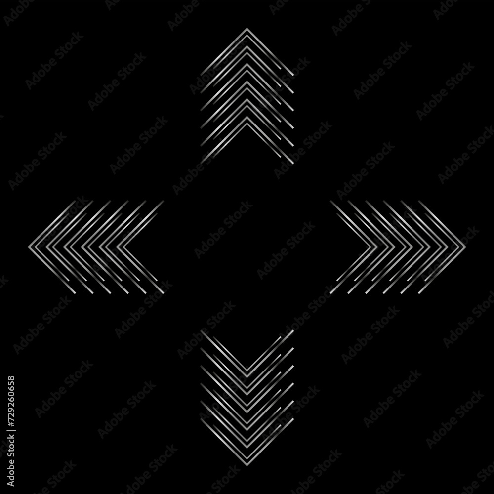 Metallic arrows hi-tech futuristic abstract design. Vector geometric background Metallic arrows hi-tech futuristic abstract design. Vector geometric background