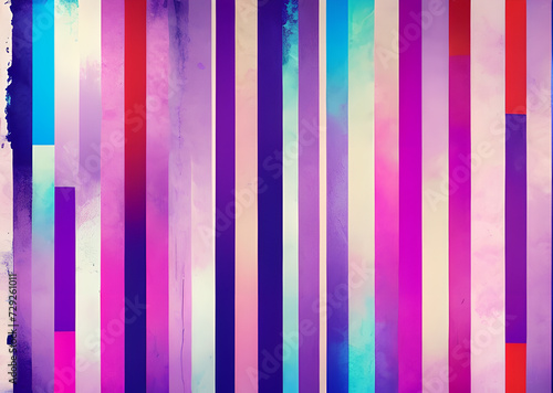 Bright abstract stripes, Mix of glitch noises and colors, In grunge style with elements of sc-fi technology, imitation of screen errors, background, design, wallpaper, for your project,Generative AI