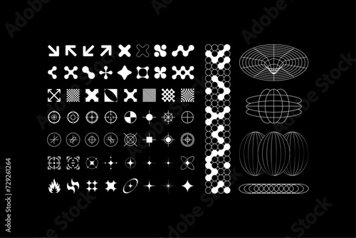 Vortex Arrows Vector Abstract Symbols