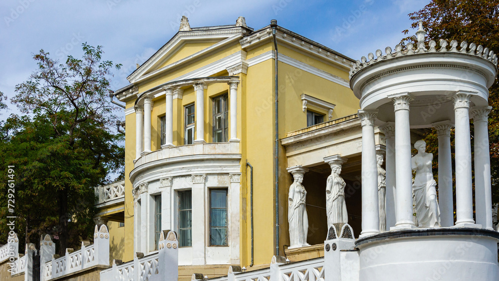 Feodosia, Crimea, Russia September 26, 2019. Milos Cottage was built