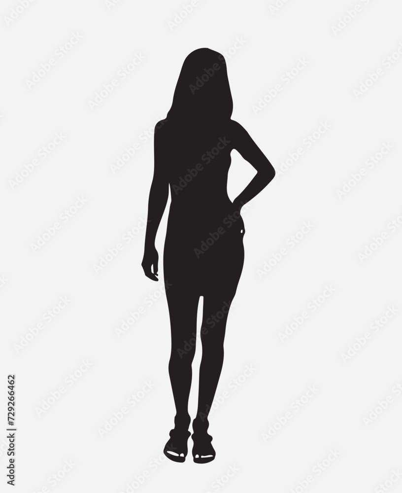 Silhouette of a Modal woman