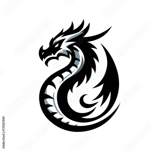 dragon mascot logo vector illustration