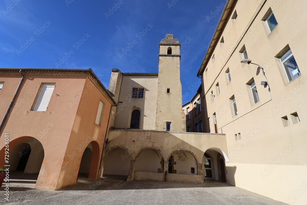 Ancien couvent des Recollets, vu de l'extérieur, ville de Privas, département de l'Ardèche, France