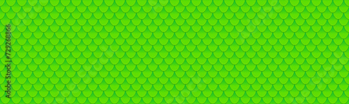 Dragon scale seamless pattern. Green Seamless texture background