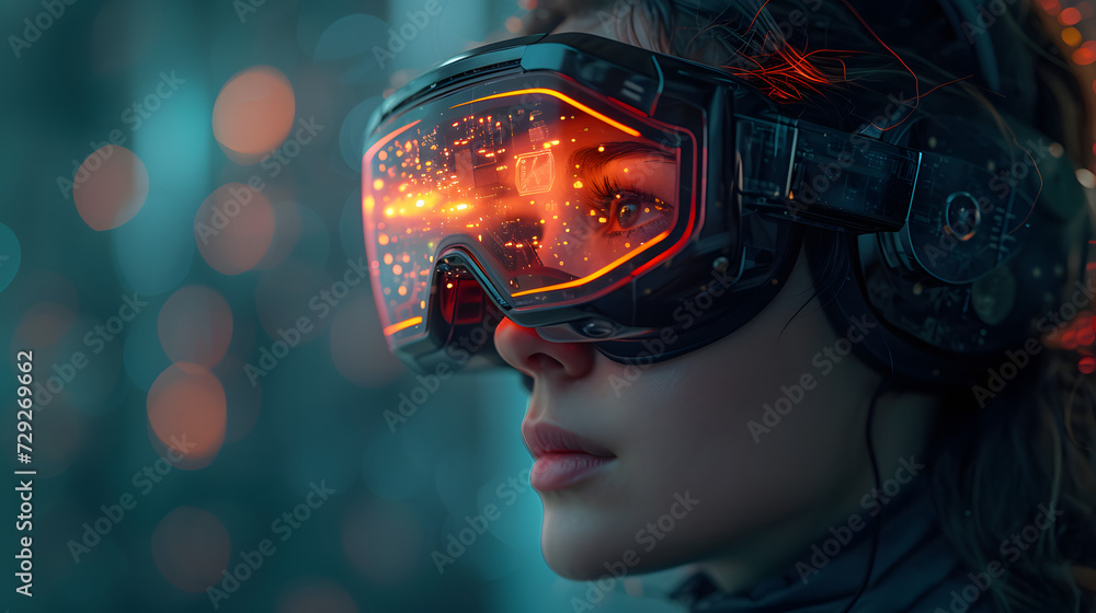 Woman in Technology and AI Revolutionizing Digital Innovation Worldwide. Female Engineer Navigating the artificial intelligence Landscape of Explore the Future, Tomorrow, and Futuristic Concepts. Woman in Technology and AI Revolutionizing Digital Innovation Worldwide. Female Engineer Navigating the artificial intelligence Landscape of Explore the Future, Tomorrow, and Futuristic Concepts.