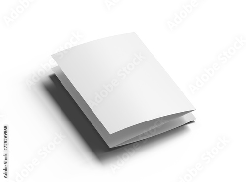 Wallpaper Mural Blank Tri-fold US letter size 8.5x11 inc brochure 3d render on transparent background Torontodigital.ca