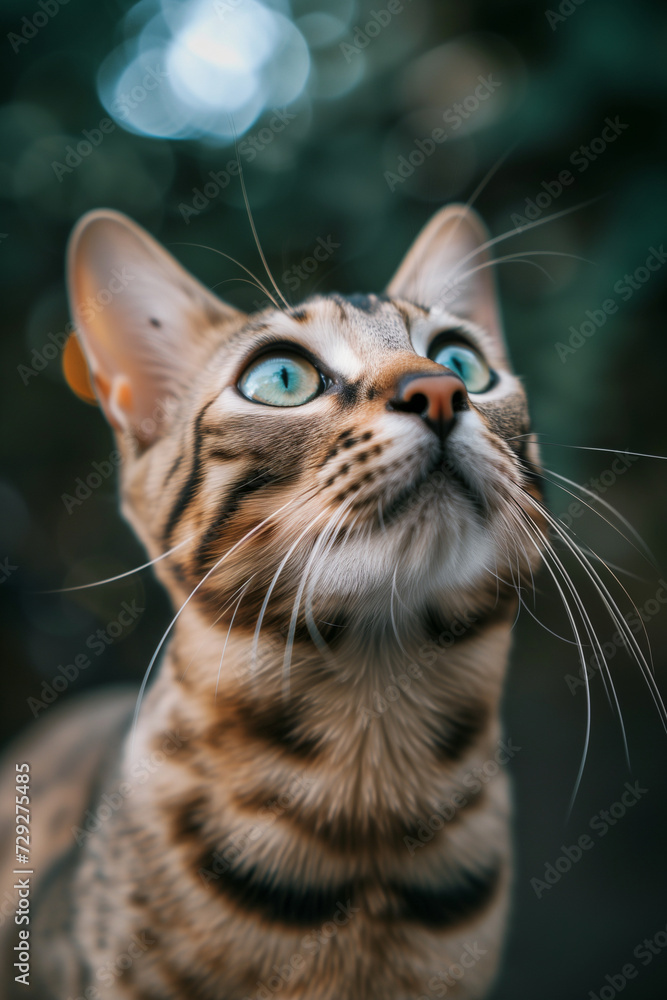 portrait of a bengal cat