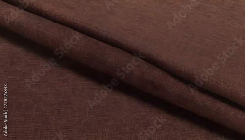 brown upholstery folded cotton fabric