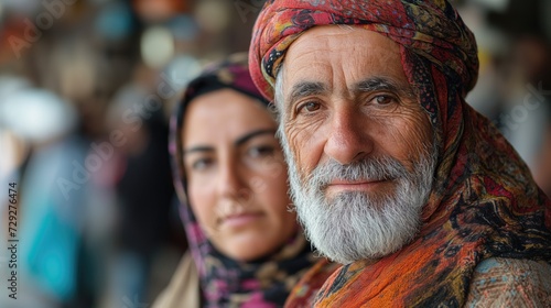 Druze people, lebanon, oriental, portrait of an oriental man. Peuple de druze, liban, oriental, portrait d'un homme oriental.