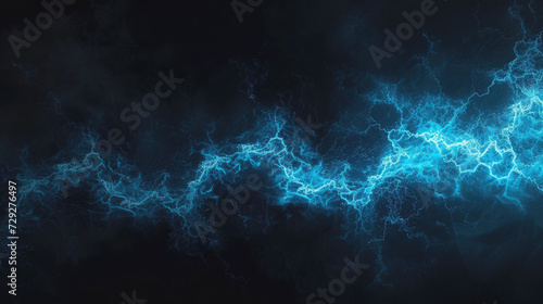 Abstract line effect Blue energy on black background.