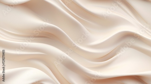 Wavy and rippled texture of flowing silk. Generative AI