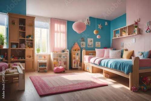 Studio photographing of an interior of a children s room © MISHAL