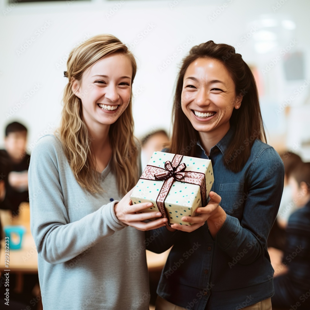 happy portrait of a teacher celebrating Teacher's day happy portrait of a teacher celebrating Teacher's day