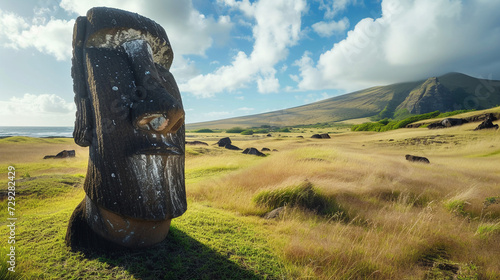 Easter island idols.  photo