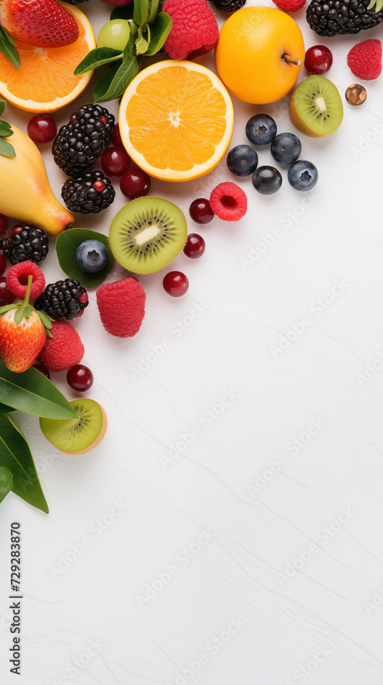 Summer background made of fruits and space area, food summer, food concept. Healty food background with copy space area for text. Summer background made of fruits and space area, food summer, food concept. Healty food background with copy space area for text.
