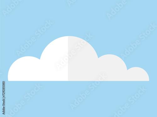 Cloud vector illustration. Wind patterns influence movement and shape cumulus clouds in sky Dreamlike clouds create sense wonder, turning atmosphere into canvas