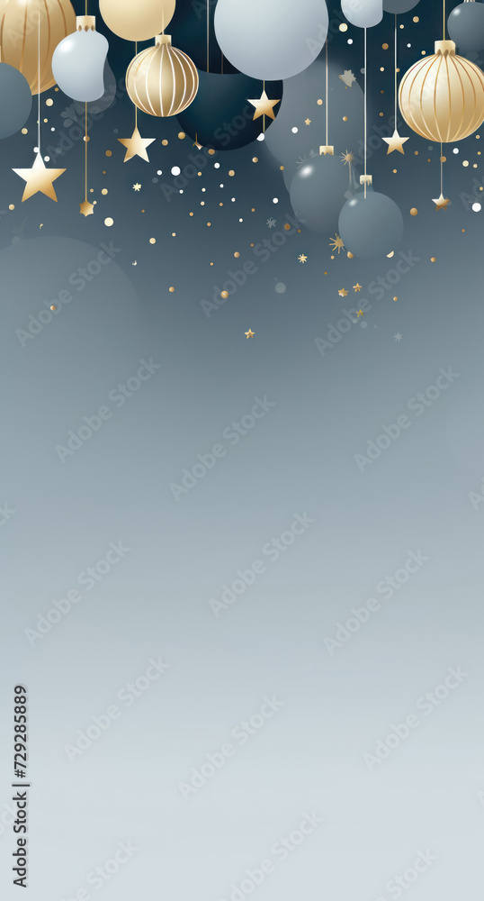Fototapeta premium holiday banner , space for text, minimalistic, vertical background. Generative AI