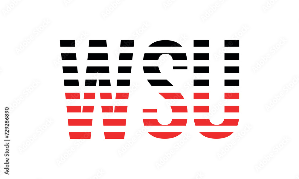 WSU three initial letter iconic line negative space minimal logo design vector template. monogram, abstract, wordmark, business, typography, minimalist, brand, company, flat, modern, unique, simple WSU three initial letter iconic line negative space minimal logo design vector template. monogram, abstract, wordmark, business, typography, minimalist, brand, company, flat, modern, unique, simple