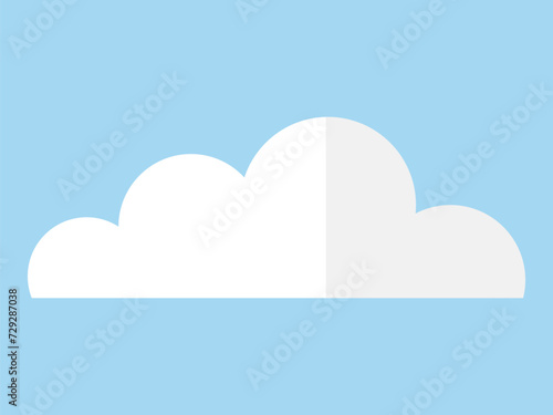 Cloud vector illustration. Cloud metaphors intertwine, creating poetic narrative in ever-changing sky Fluffy cumulus clouds create dreamscape unfolds high in heavenly realm