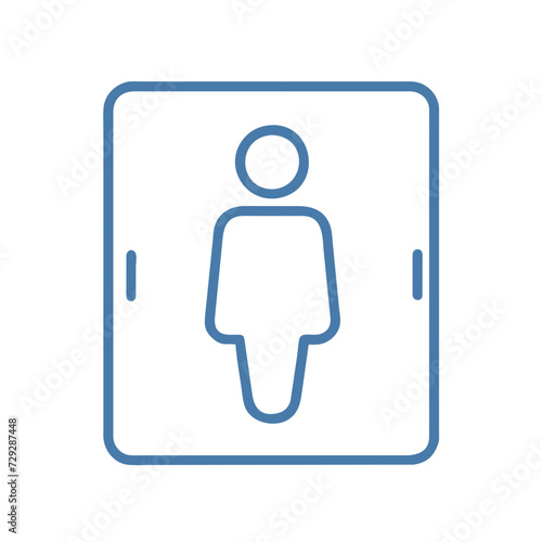 Toilet Public Sign Symbol Icon Pictogram