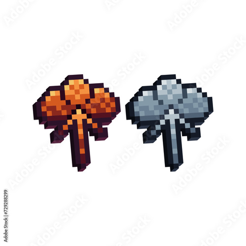 Isometric Pixel art 3d of cloud save icon for items asset. Cloud download icon on pixelated style.8bits perfect for game asset or design asset element for your game design asset. 