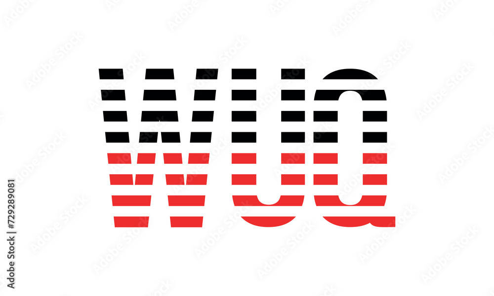 WUQ three initial letter iconic line negative space minimal logo design vector template. monogram, abstract, wordmark, business, typography, minimalist, brand, company, flat, modern, unique, simple WUQ three initial letter iconic line negative space minimal logo design vector template. monogram, abstract, wordmark, business, typography, minimalist, brand, company, flat, modern, unique, simple
