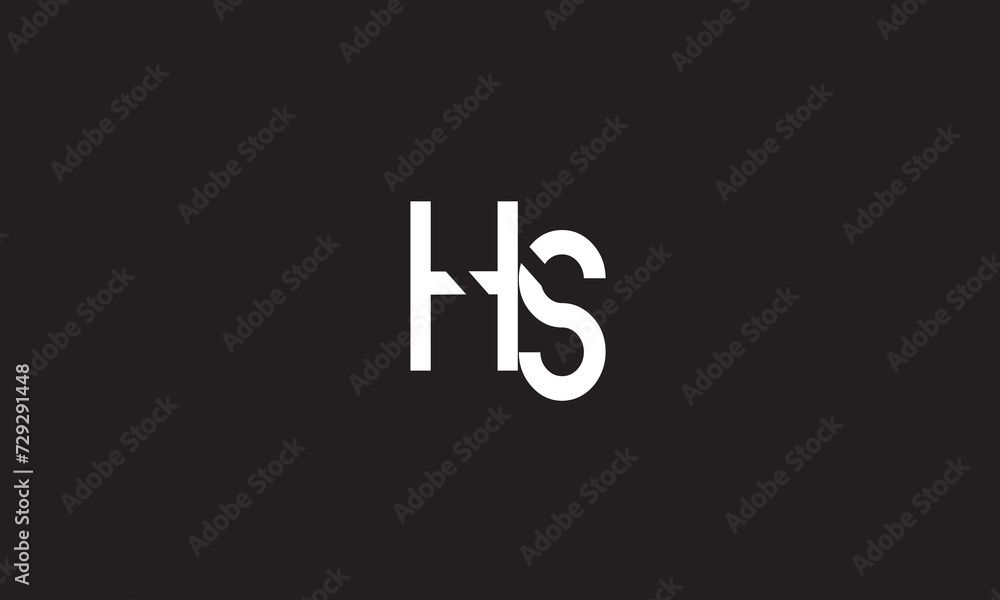 HS, SH , S , H , Abstract Letters Logo Monogram HS, SH , S , H , Abstract Letters Logo Monogram