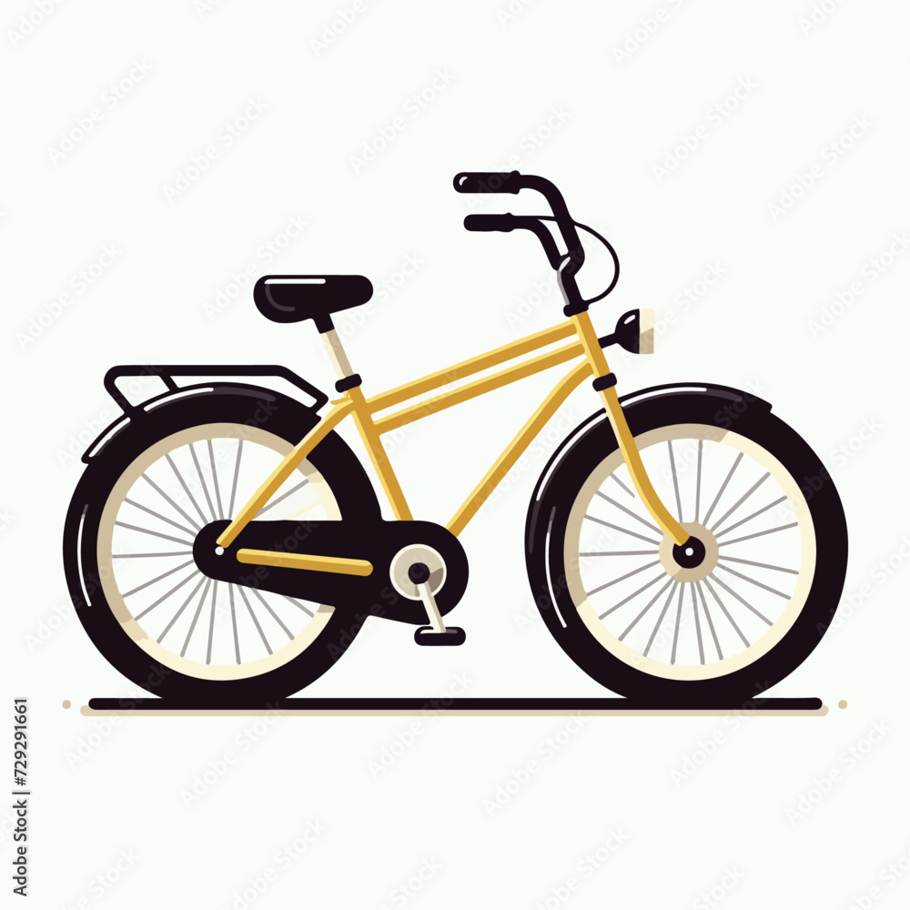 Mountain bicycle vector illustration  ,  vector bicycle on a isolated background , Electric bike  illustration , bicycle illustration .
