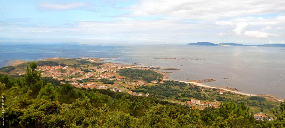 panoramic view of Ria Gallega in Spain