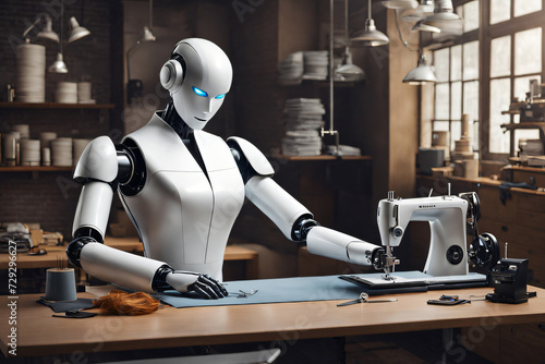 Roboter als Näher und Schneider © Pixelot