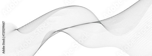 curved wavy lines tech futuristic motion background. Abstract wave element for design. Wave with lines created using blend tool. Curved wavy line png