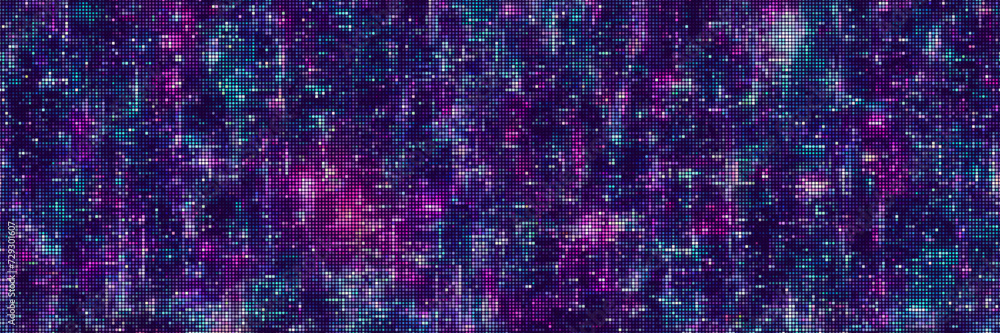 Abstract halftone dotted digital technology background with futuristic night city and neon light effect. Cyberpunk and retrowave design for technology, hi-tech and science concept. Vector illustration Abstract halftone dotted digital technology background with futuristic night city and neon light effect. Cyberpunk and retrowave design for technology, hi-tech and science concept. Vector illustration
