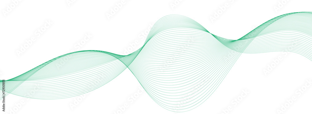 Abstract wavy green background. Thin line wavy abstract vector background. Curve wave seamless pattern. Line art striped graphic template design Abstract wavy green background. Thin line wavy abstract vector background. Curve wave seamless pattern. Line art striped graphic template design