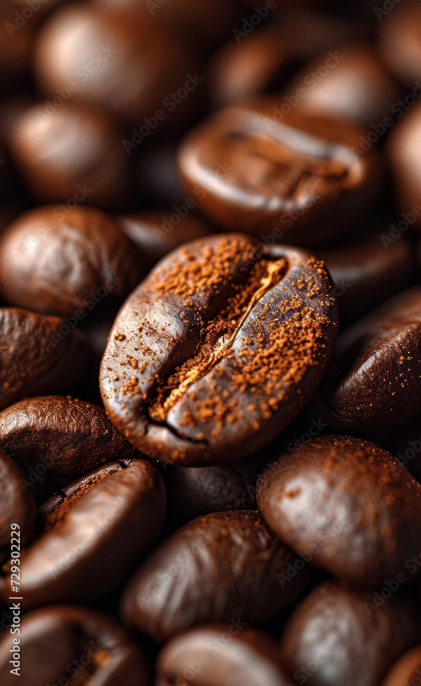 Coffee beans close up with shallow depth of field Coffee beans close up with shallow depth of field