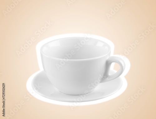 Vintage white ceramic tea cup
