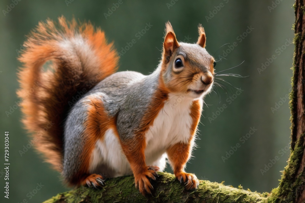 the trunk of a large tree pulls a paw for a mushroom the trunk of a large tree pulls a paw for a mushroom