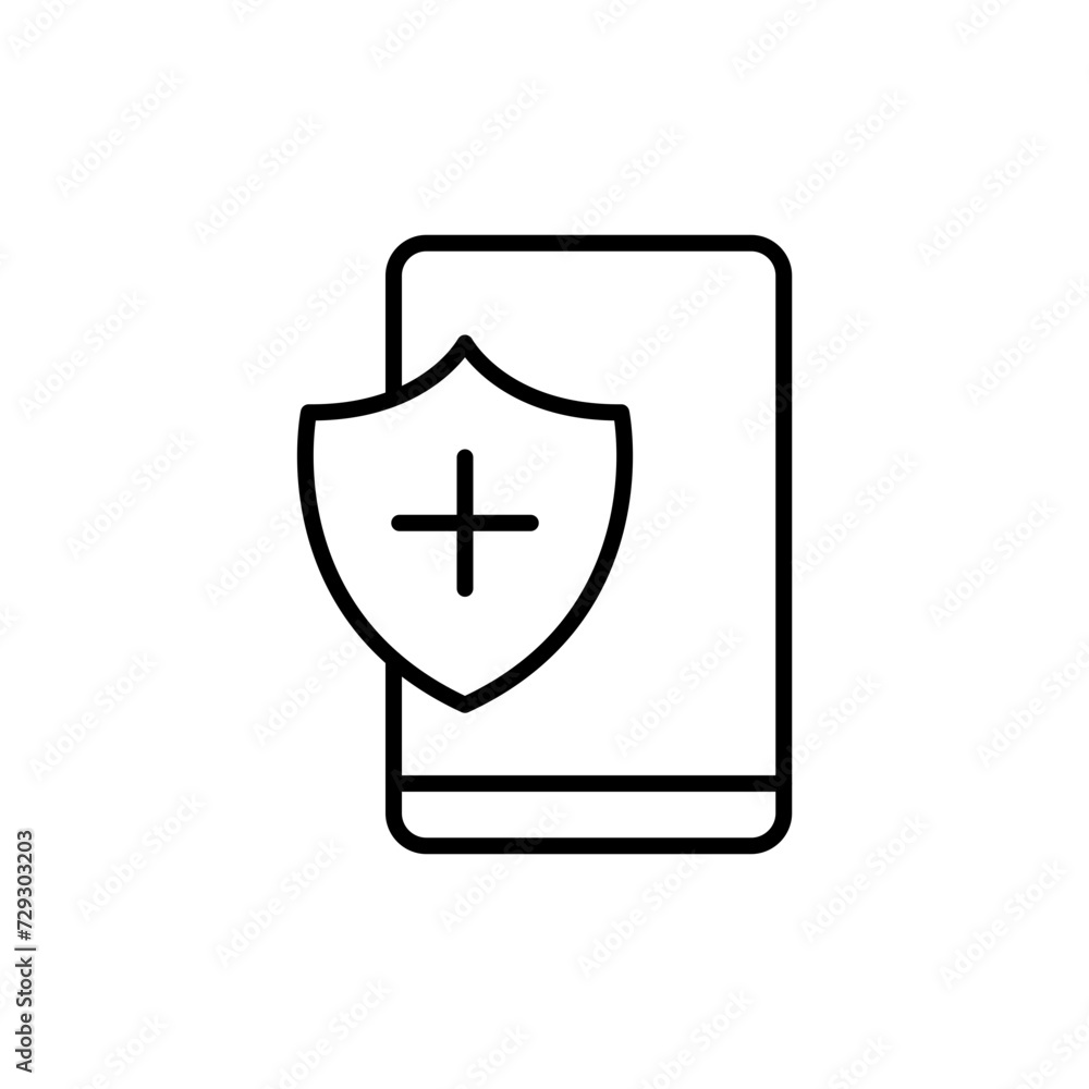 Healthcare app outline icons, minimalist vector illustration ,simple transparent graphic element .Isolated on white background Healthcare app outline icons, minimalist vector illustration ,simple transparent graphic element .Isolated on white background